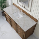 James Martin Bristol 60" Single Bathroom Vanity, Saddle Brown