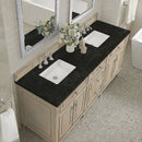 James Martin Lorelai 72" Double Bathroom Vanity, Whitewashed Oak