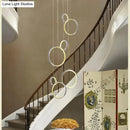 GobekUsa Circle Led Crystal Light New Hanging Pendant Crystal 36W Prety Corridor Hotel Pendant Lamp Dining Room Lights Living Room
