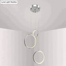 GobekUsa Circle Led Crystal Light New Hanging Pendant Crystal 36W Prety Corridor Hotel Pendant Lamp Dining Room Lights Living Room