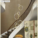 GobekUsa Circle Led Crystal Light New Hanging Pendant Crystal 36W Prety Corridor Hotel Pendant Lamp Dining Room Lights Living Room