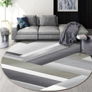 GobekUsa Circular Geometric Cashmere Floor Mat for Living Room, Stain Resistant & Easy-Clean