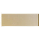 Citron Metallic Subway Glass Tiles 3x9