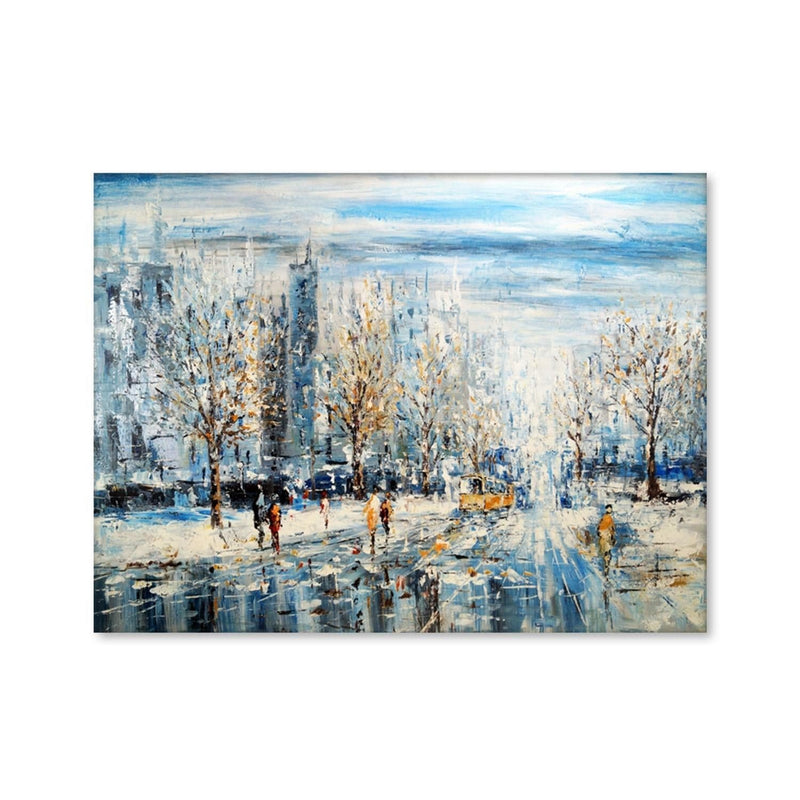 City Feels Oil Painting