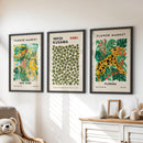 Flower Market, Kusama Art Prints. Modern Tropical Wall Decor by Wall Art Set