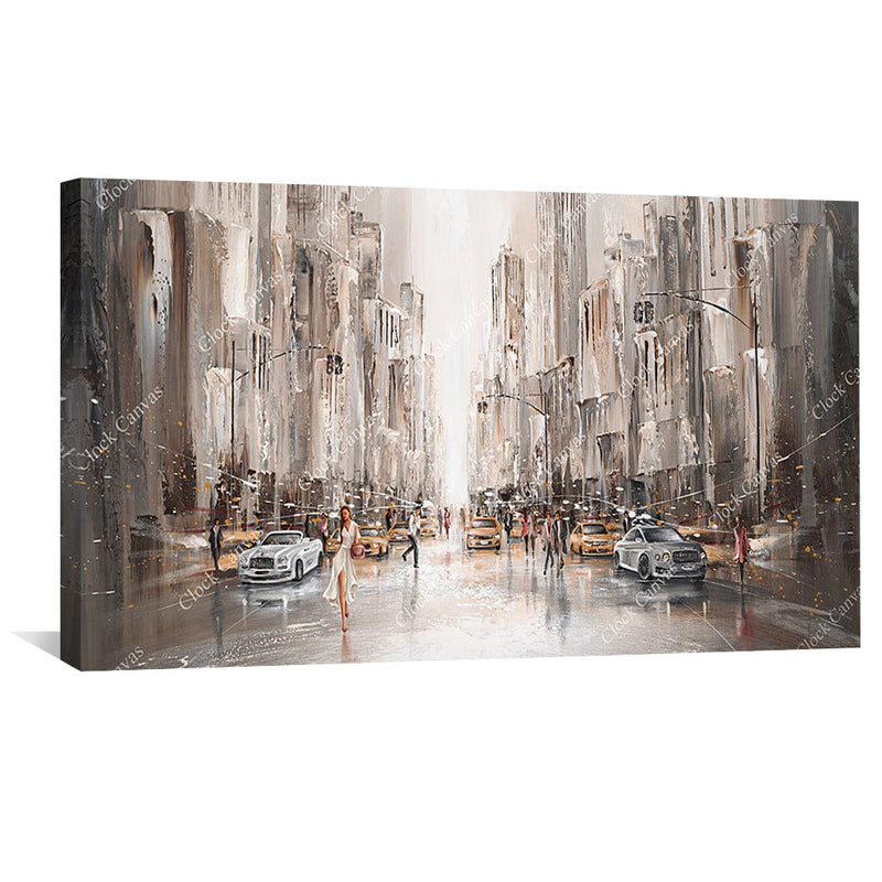 City Life, New York Canvas