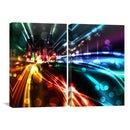 City Light Trails Canvas