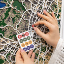 Wooden Map Pins - Lifestyle Icons