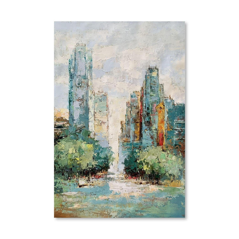 City Summers Oil Painting