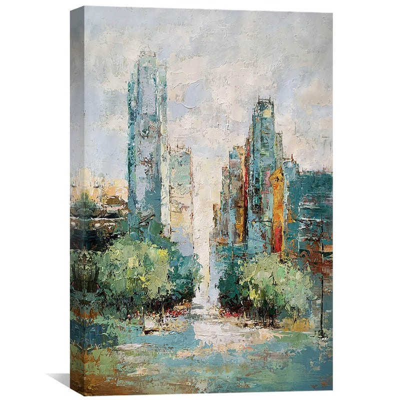 City Summers Oil Painting