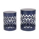 Outdoor Metal Set of 2 End Table