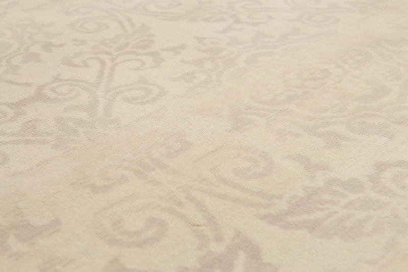 6' x 9' Hand Knotted Floral Traditional Oriental Wool Area rug Beige