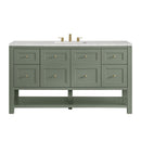 James Martin Breckenridge 60" Single Bathroom Vanity, Smokey Celadon