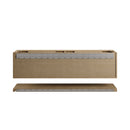 James Martin Allamari 72" Floating Double Bathroom Vanity, Dune Mist