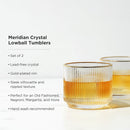 Meridian Crystal Lowball Tumblers Set of 2