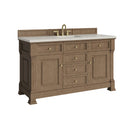 James Martin Brookfield 60" Single Bathroom Vanity, Pecan