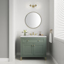 James Martin Chicago 36" Single Bathroom Vanity, Smokey Celadon