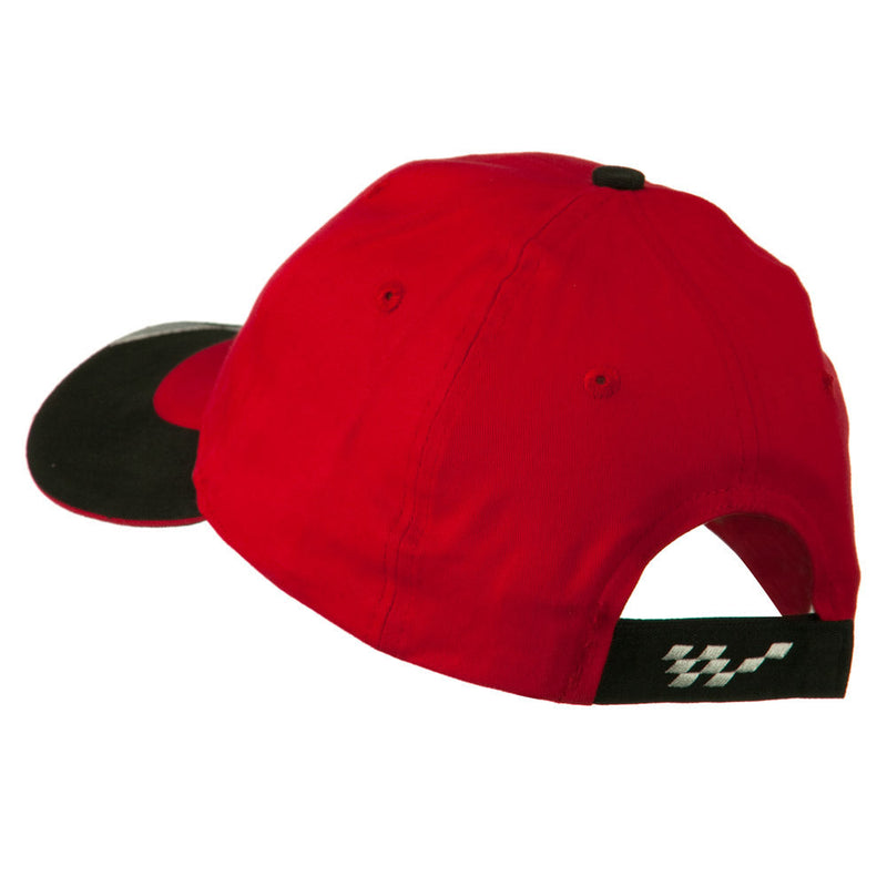 Brushed Cotton Embroidered Checker Logo Cap