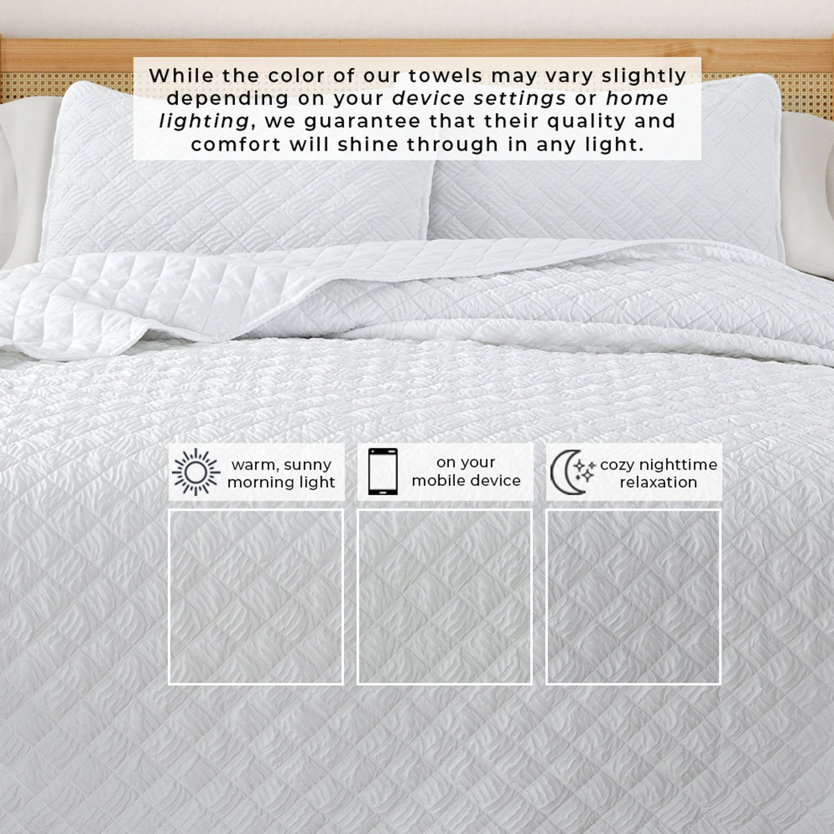 Diamond Embossed Quilt Set - Diamond Microsculpt Collection, photo 6 of 6