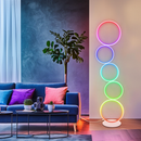 RGB Minimalist Circular Floor Lamp by EP Designlab LLC