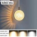 GobekUsa Clara - LED Crystal Glass Ball Pendant Lights for Indoor Lighting