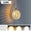 GobekUsa Clara - LED Crystal Glass Ball Pendant Lights for Indoor Lighting