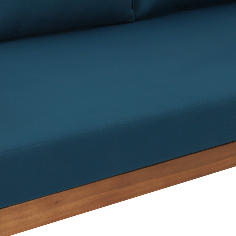 Claremont 3-Seater Acacia Wood Daybed Sofa With Water-Resistant Cushions (SAK65773)
