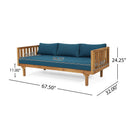 Alora Claremont 3-Seater Acacia Wood Daybed Sofa With Water-Resistant Cushions (SAK65773)