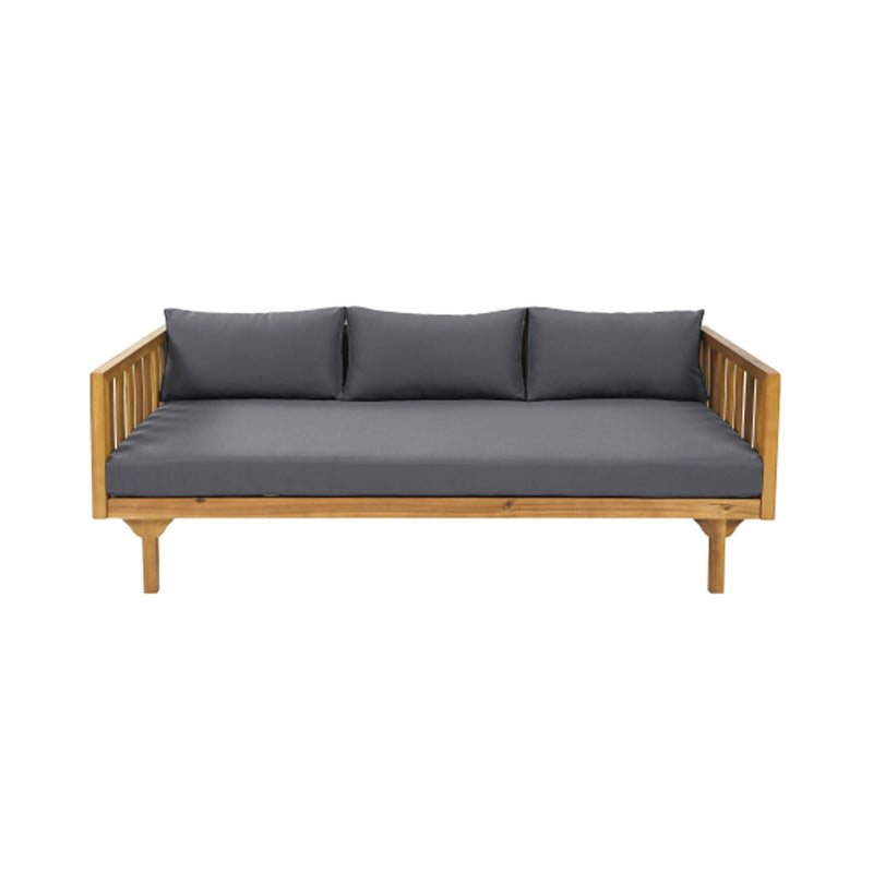 Claremont 3-Seater Acacia Wood Daybed Sofa With Water-Resistant Cushions (SAK65773)