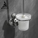 GobekUsa Classic Angel Brass Toilet Brush and Holder Set for Bathroom