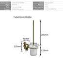 GobekUsa Classic Angel Brass Toilet Brush and Holder Set for Bathroom