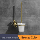 GobekUsa Classic Angel Brass Toilet Brush and Holder Set for Bathroom