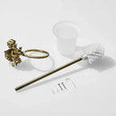 GobekUsa Classic Angel Brass Toilet Brush and Holder Set for Bathroom