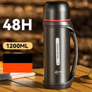 GobekUsa 1.2L Vacuum Thermos Flask for Outdoor Camping & Travel