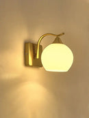 GobekUsa Brass Glass Wall Sconce Lighting, Classic Nordic Loft Interior Fixture