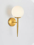 GobekUsa Brass Glass Wall Sconce Lighting, Classic Nordic Loft Interior Fixture