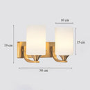 GobekUsa Brass Glass Wall Sconce Lighting, Classic Nordic Loft Interior Fixture