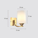 GobekUsa Brass Glass Wall Sconce Lighting, Classic Nordic Loft Interior Fixture