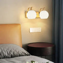 GobekUsa Brass Glass Wall Sconce Lighting, Classic Nordic Loft Interior Fixture