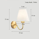 GobekUsa Brass Glass Wall Sconce Lighting, Classic Nordic Loft Interior Fixture