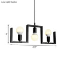 GobekUsa Classic Exposed Bulb Pendant Light in Black - 3 Metal Island Lights