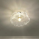 GobekUsa Classic Glass Ceiling Light Fixture w/ Brass Lamp Holder for Corridors