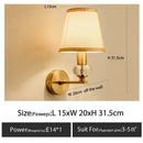 GobekUsa Cloth Cover Wall Light for Bedroom, Living Room, Restaurant, and Corridor