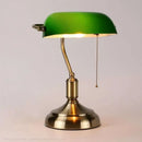 GobekUsa Glass Lampshade Bank Desk Table Lamps White Green LED Light E27
