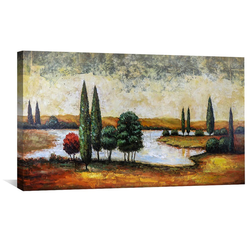 Classic Outdoors Oil Painting