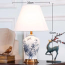 GobekUsa Blue and White Porcelain Table Lamp for Home Decor – Classic Retro Style