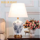 GobekUsa Blue and White Porcelain Table Lamp for Home Decor – Classic Retro Style