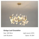 Classic white & gold leaf pendant lamp dining room lighting by Decorbites