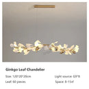 Classic white & gold leaf pendant lamp dining room lighting by Decorbites