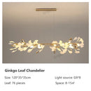 Classic white & gold leaf pendant lamp dining room lighting by Decorbites